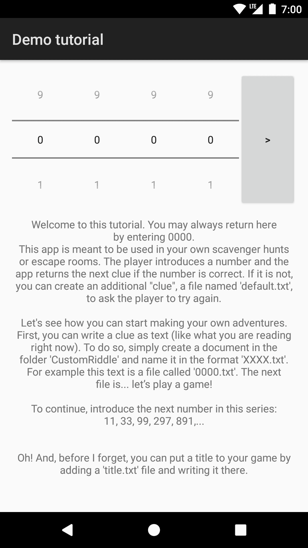 Скриншот 1 — Custom Riddle Generator [small, no ads]