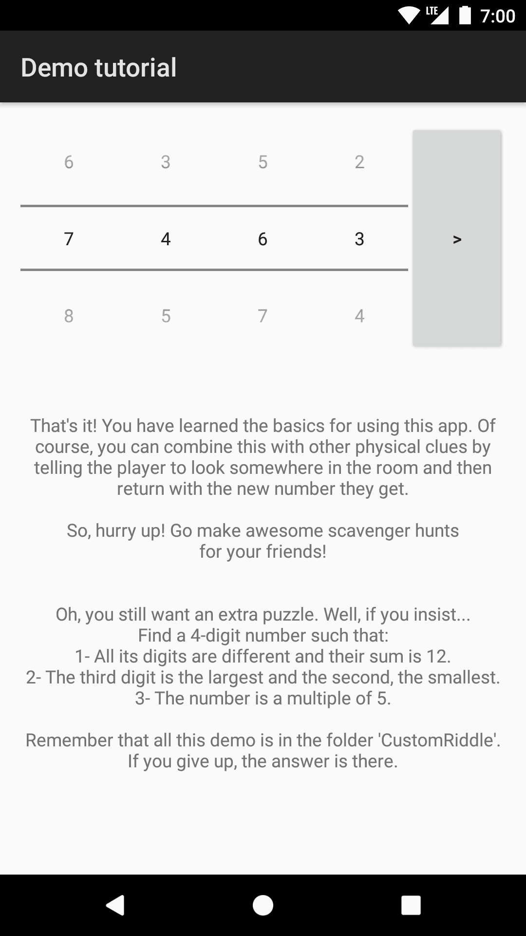 Скриншот 4 — Custom Riddle Generator [small, no ads]