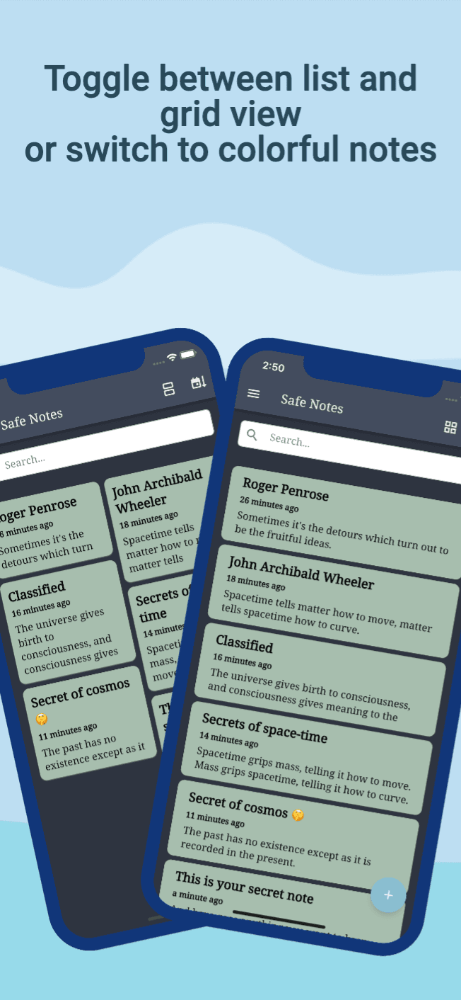 Скриншот 2 — Safe Notes - Encrypted Notepad