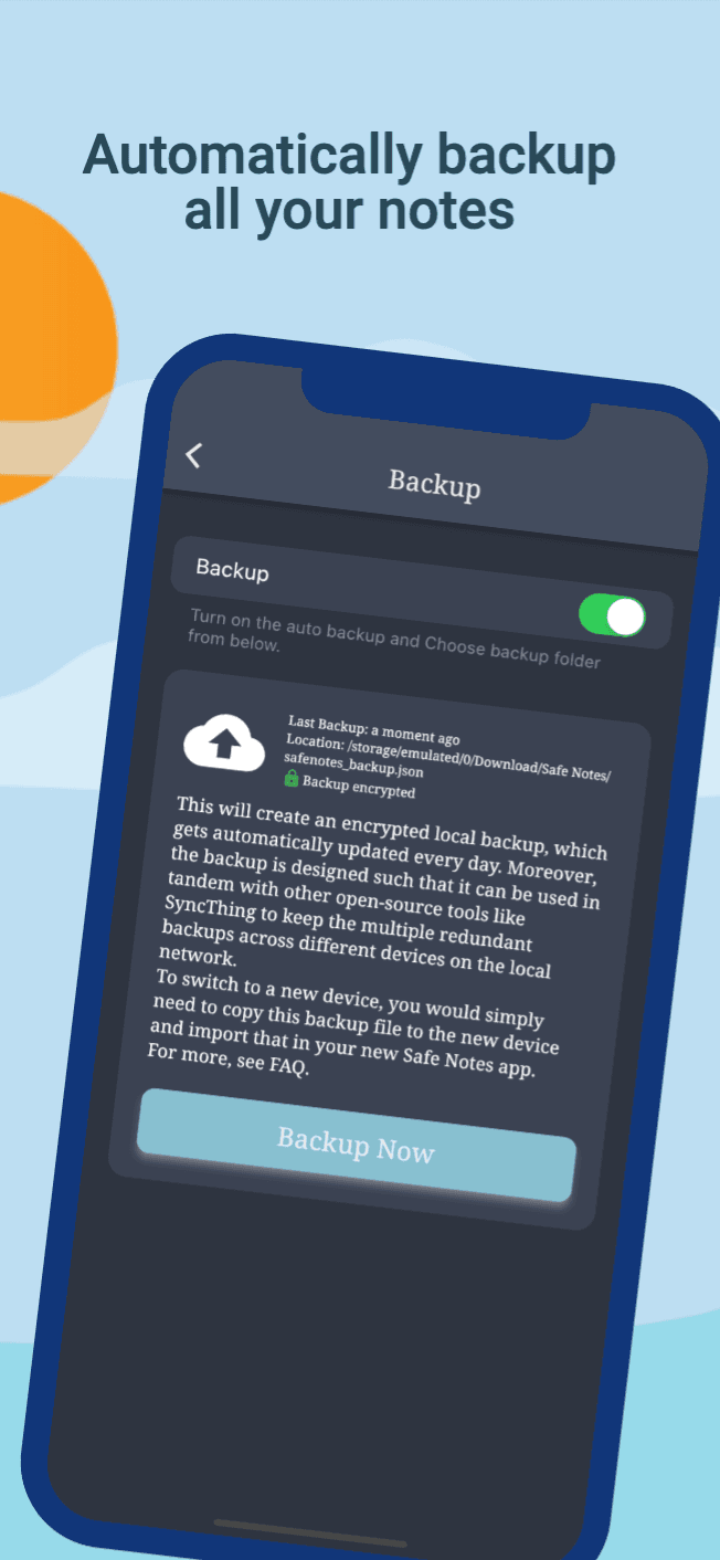 Скриншот 5 — Safe Notes - Encrypted Notepad