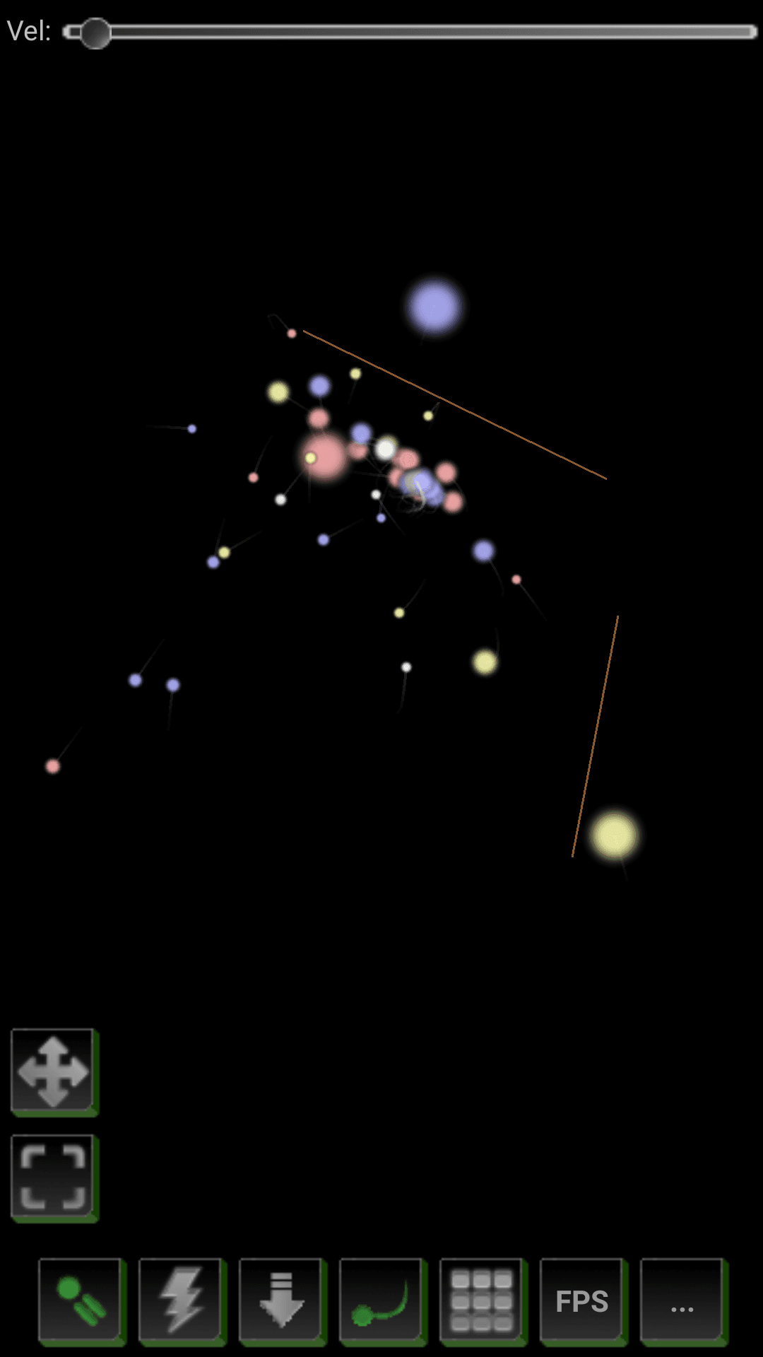 Скриншот 1 — Particle Physics Simulator