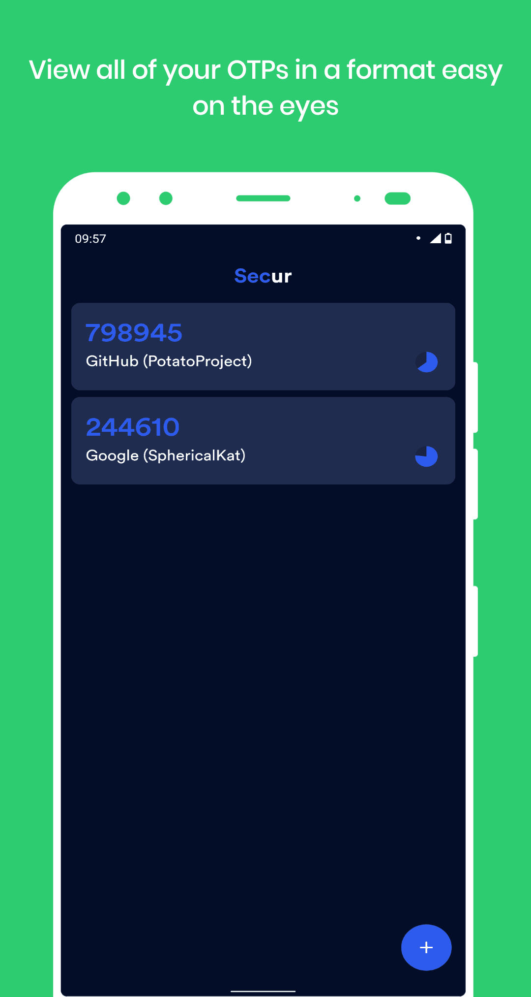 Скриншот 4 — Secur: Cross-platform 2FA client