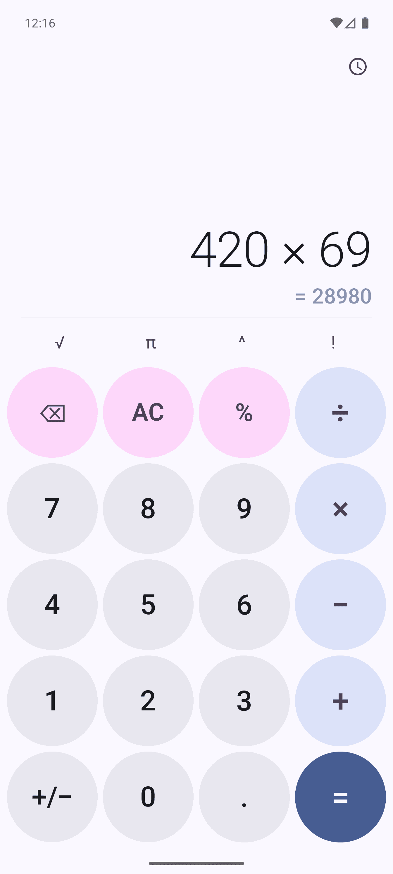 Скриншот 1 — Calculator M3