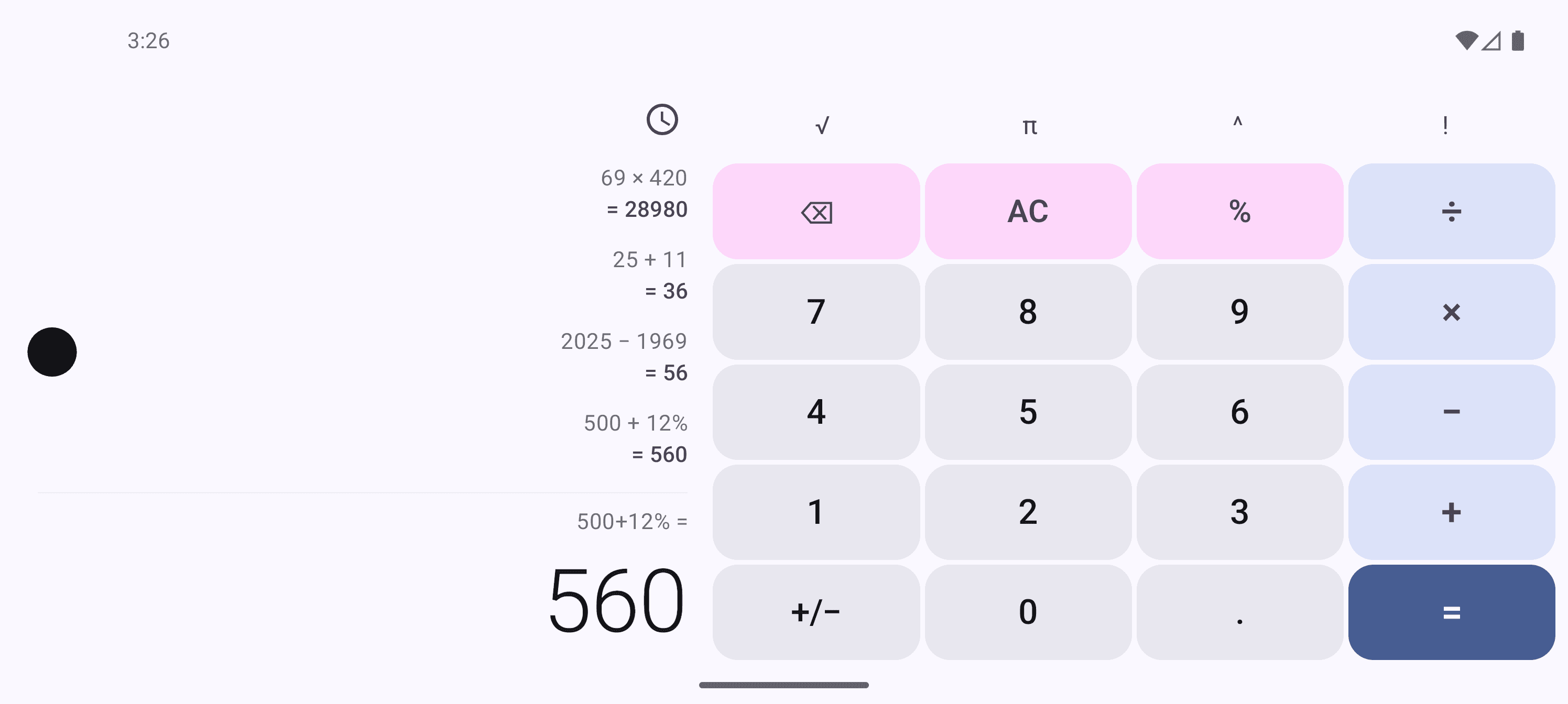 Скриншот 5 — Calculator M3