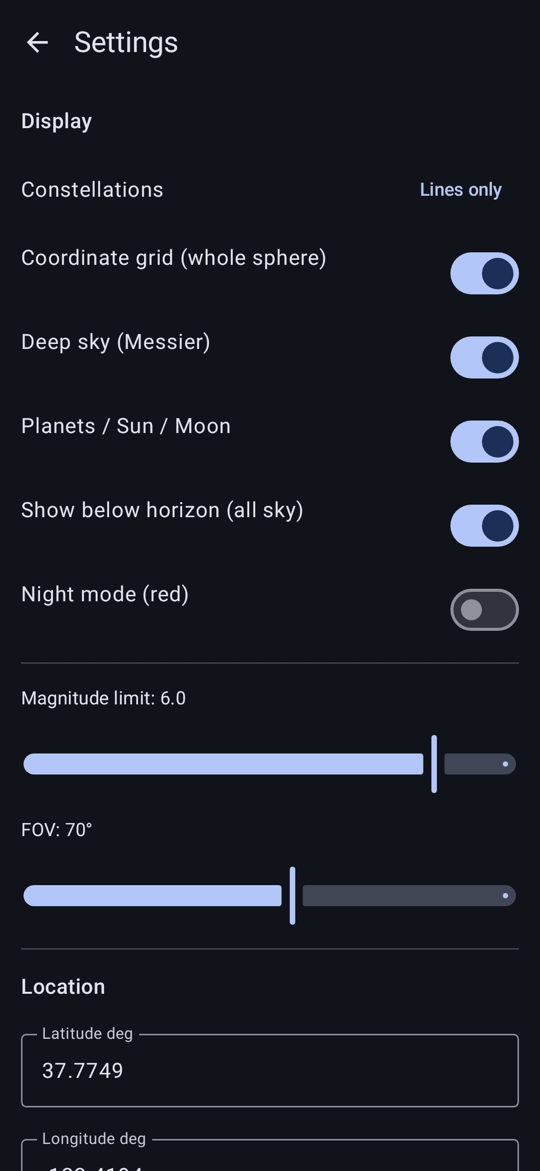 Скриншот 3 — MA Astronomy