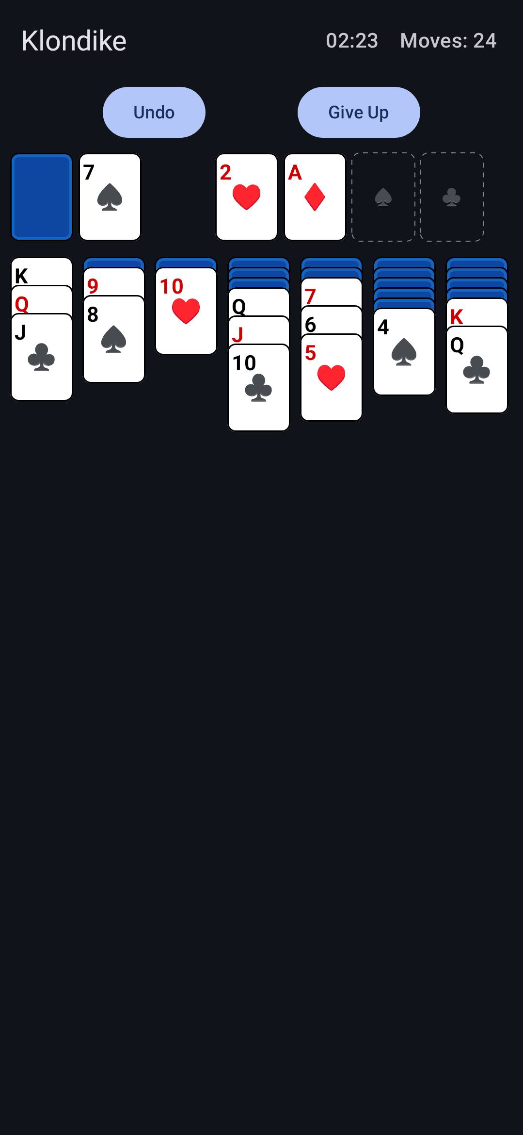 Скриншот 1 — MA Solitaire