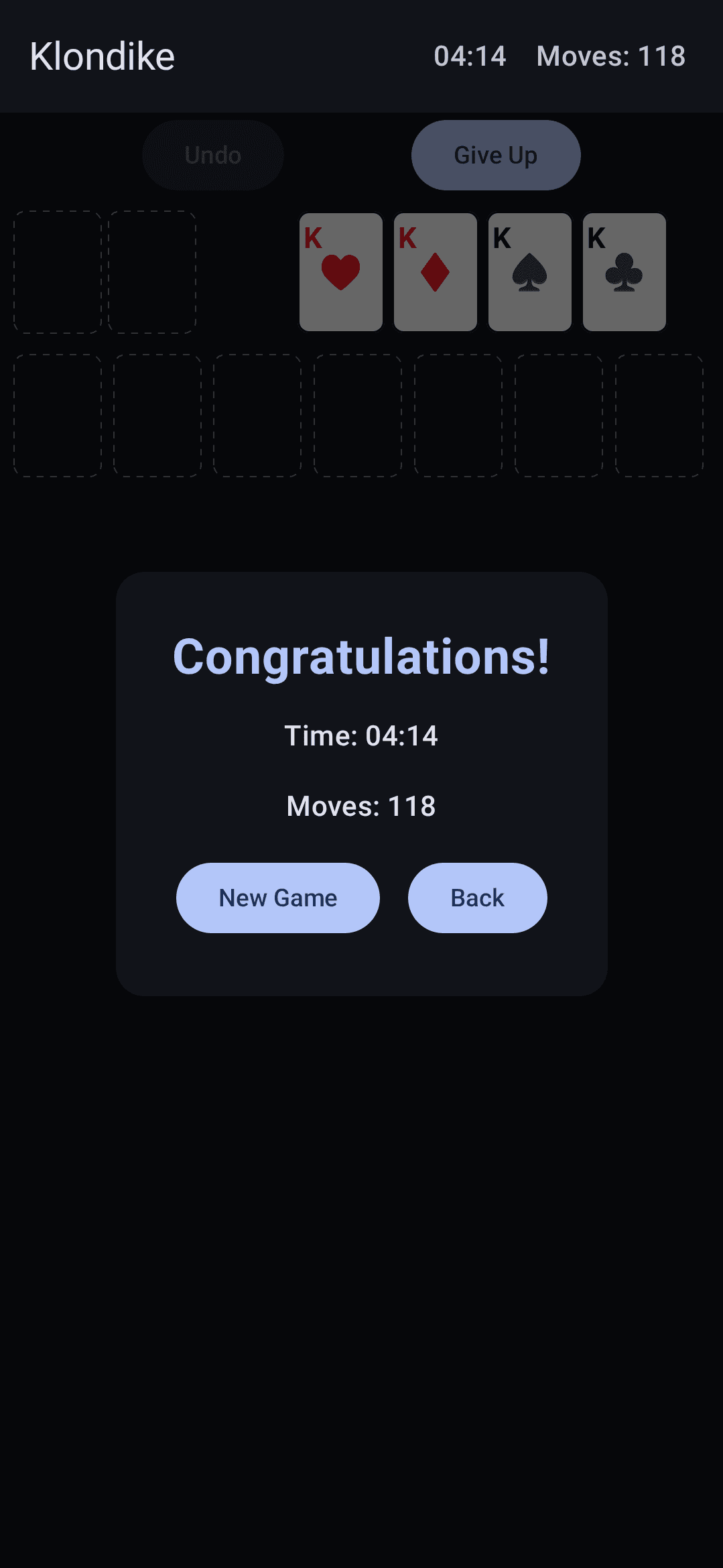 Скриншот 4 — MA Solitaire