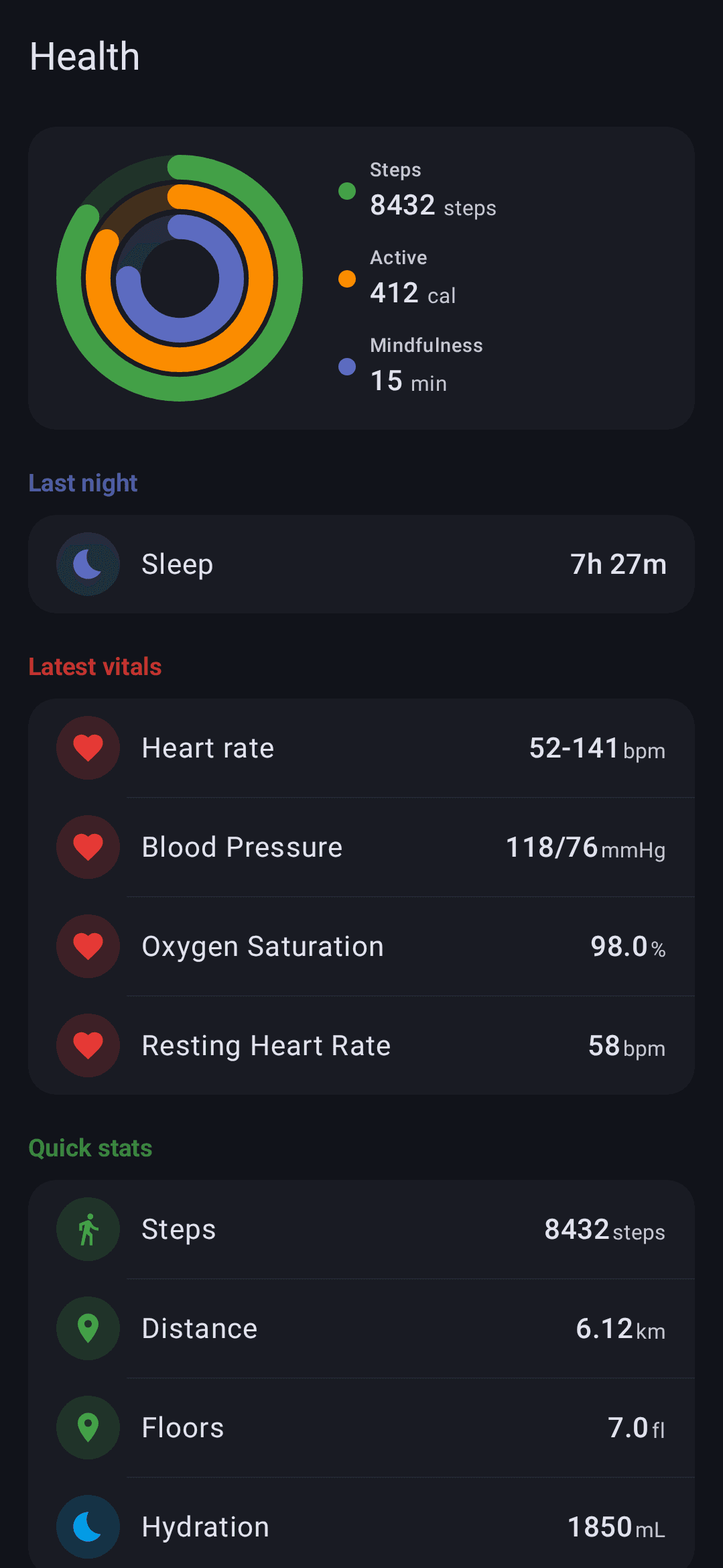Скриншот 1 — MA Health