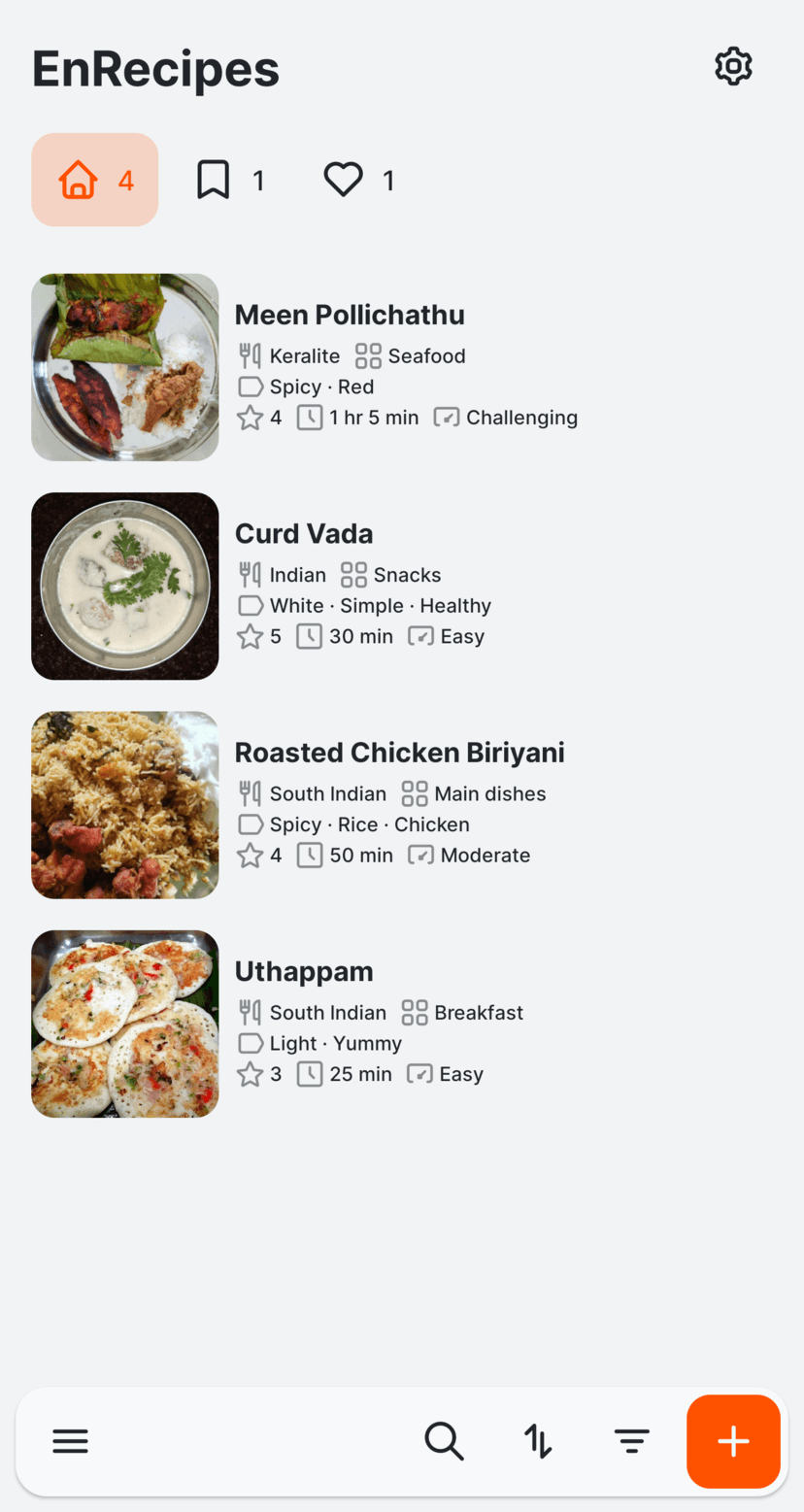 Скриншот 1 — EnRecipes