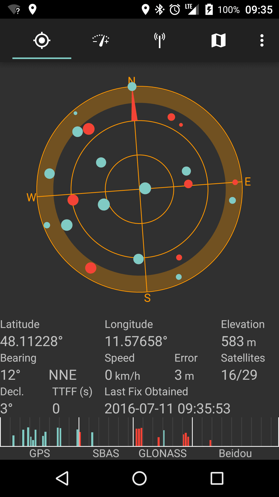 Скриншот 1 — SatStat