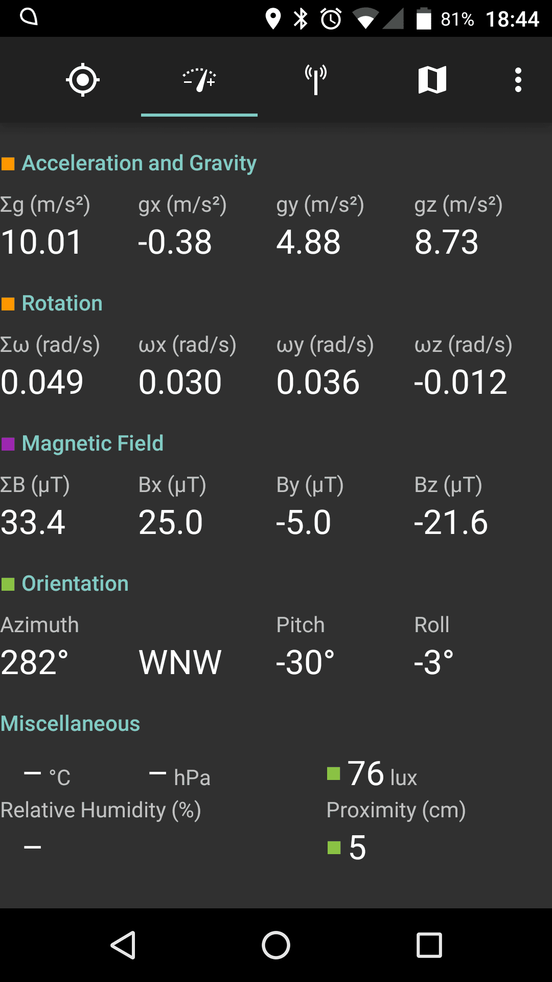 Скриншот 2 — SatStat