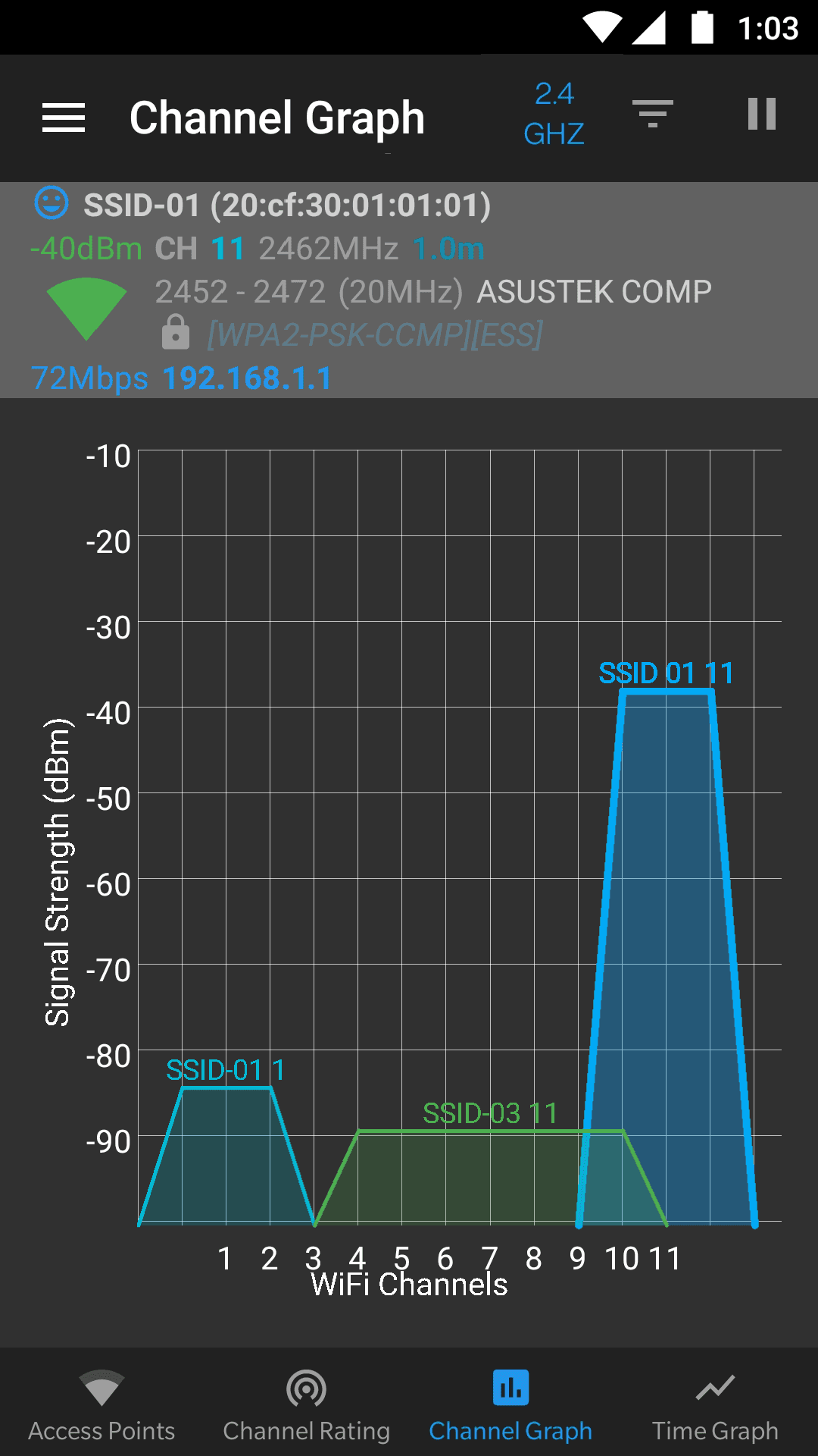 Скриншот 4 — WiFiAnalyzer