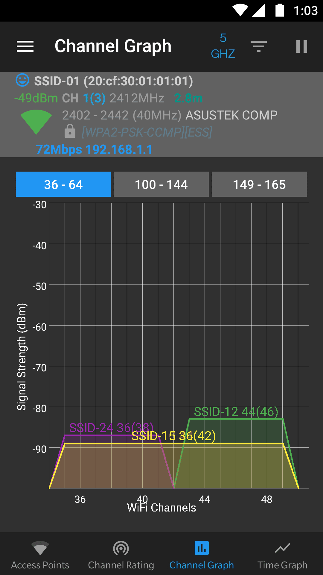 Скриншот 5 — WiFiAnalyzer