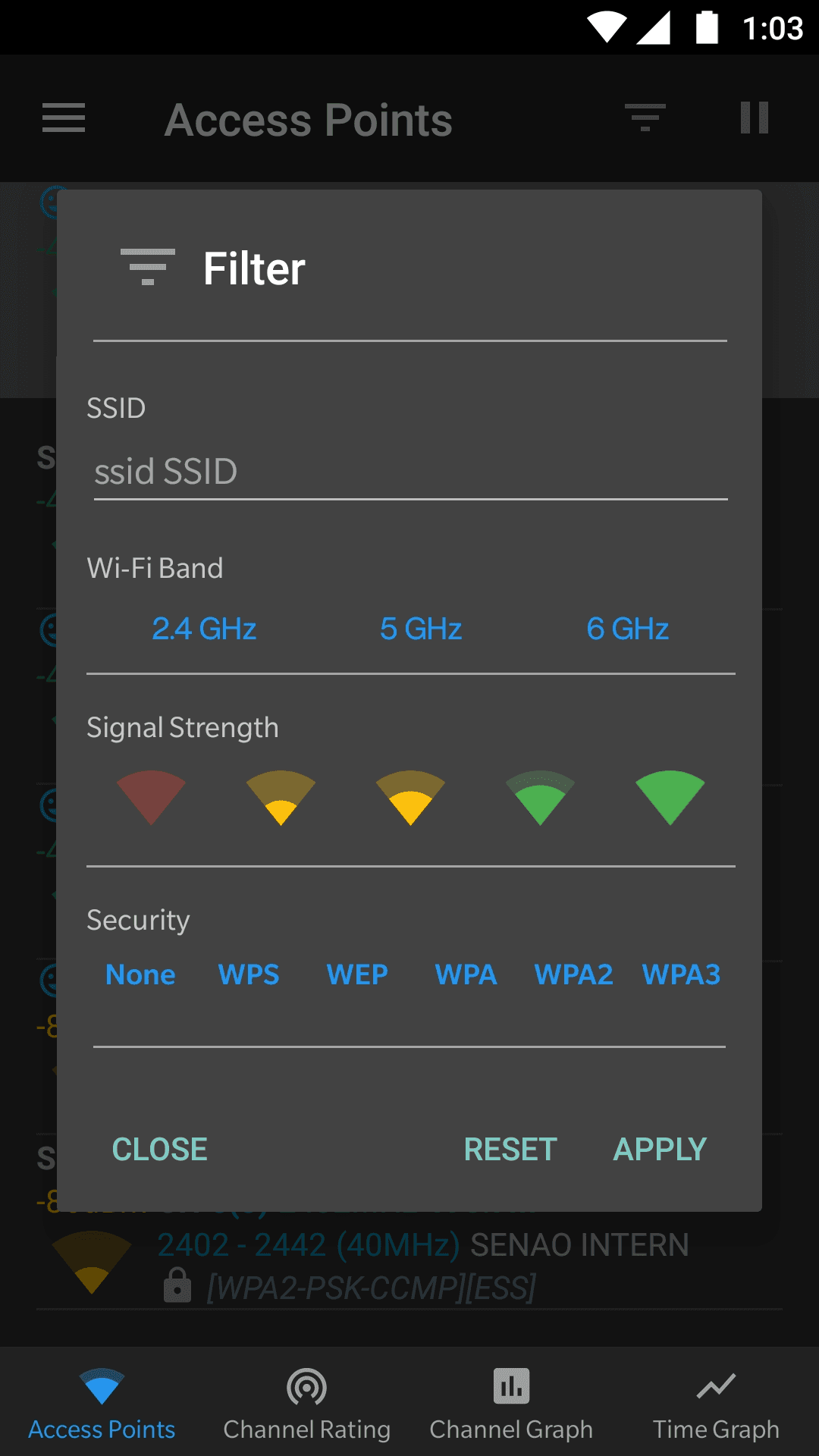 Скриншот 8 — WiFiAnalyzer