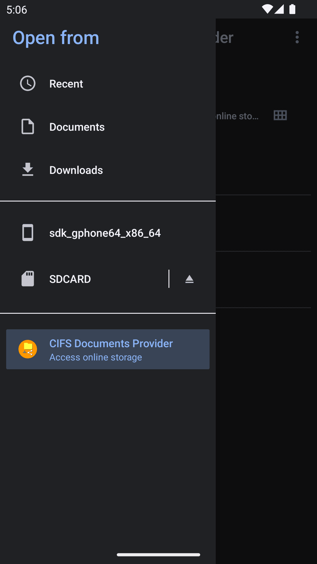 Скриншот 5 — CIFS Documents Provider