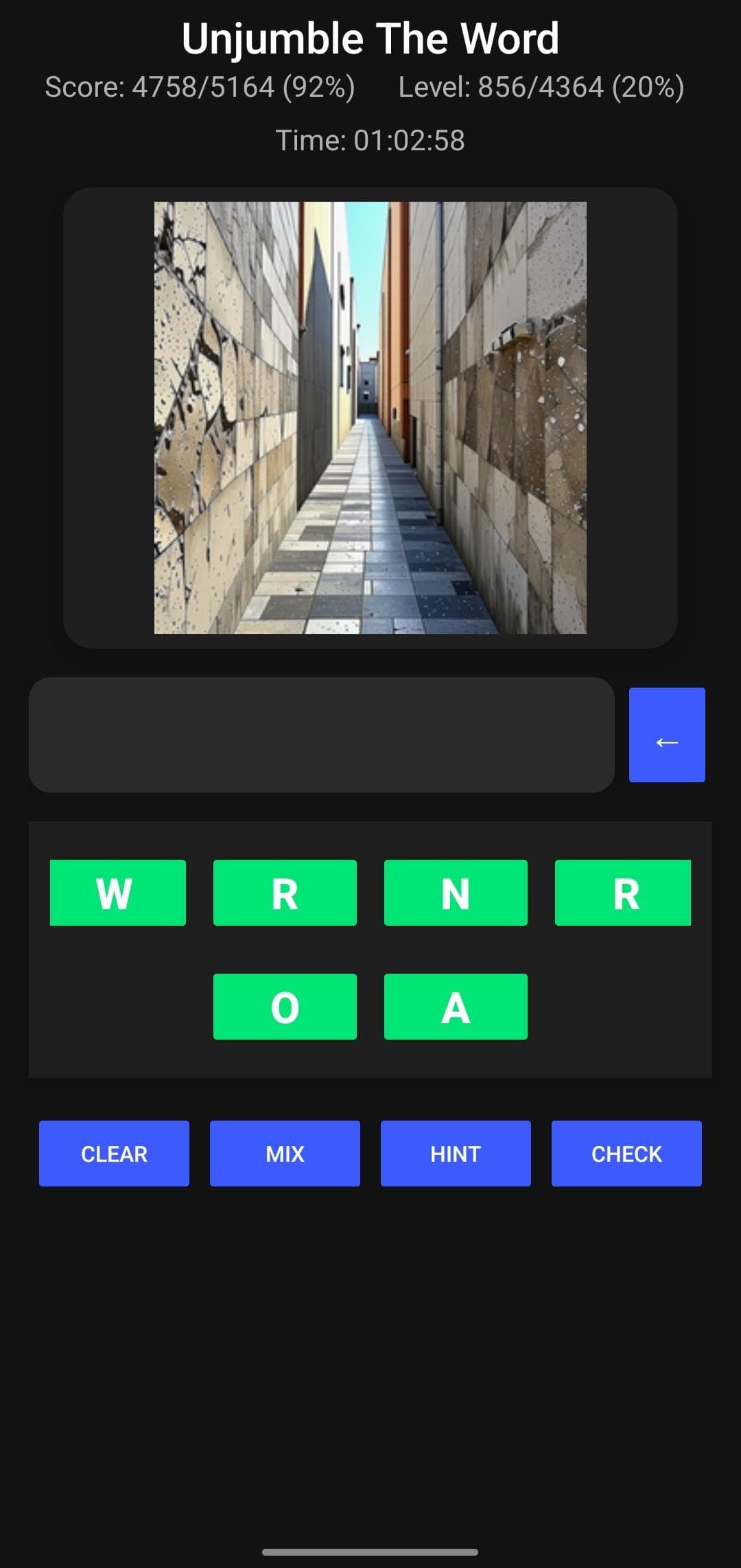 Скриншот 2 — unjumble