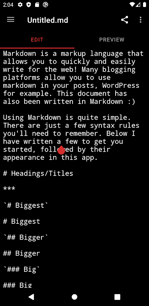 Скриншот 3 — SimpleMarkdown