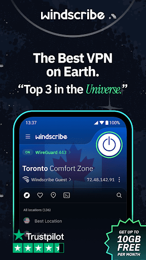 Скриншот 4 — Windscribe