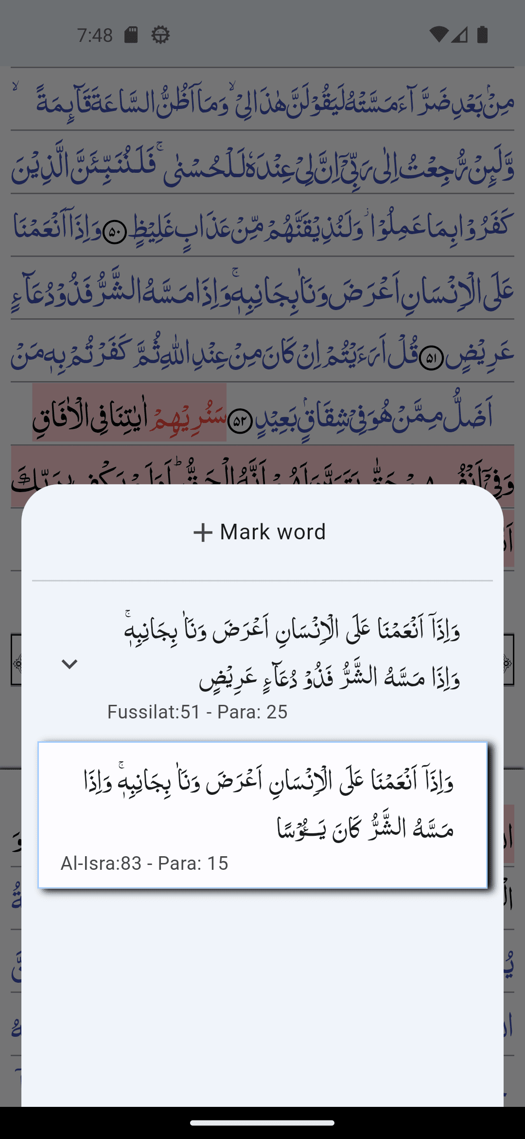 Скриншот 4 — Quran Revision Companion