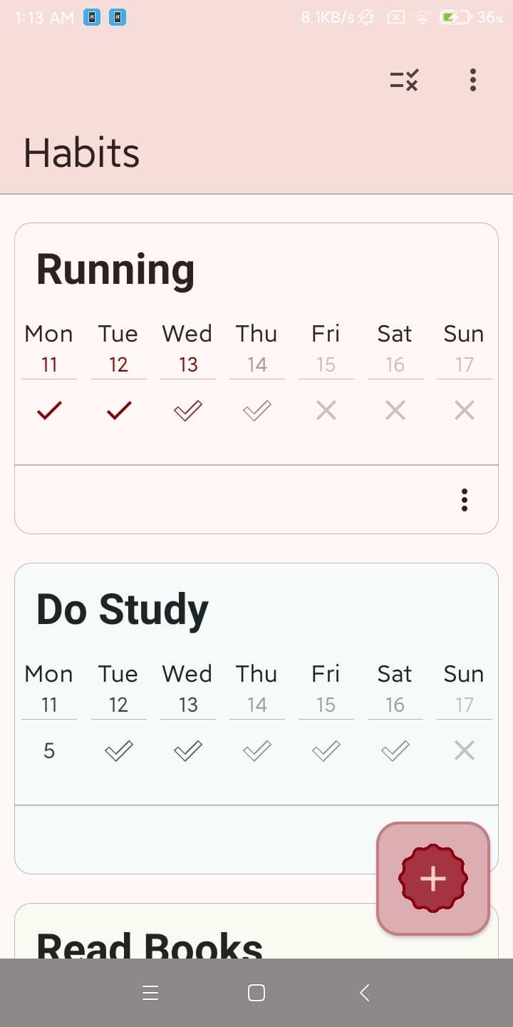 Скриншот 2 — YA Habit Tracker