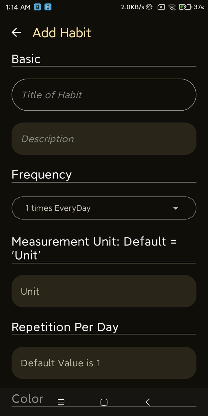 Скриншот 5 — YA Habit Tracker