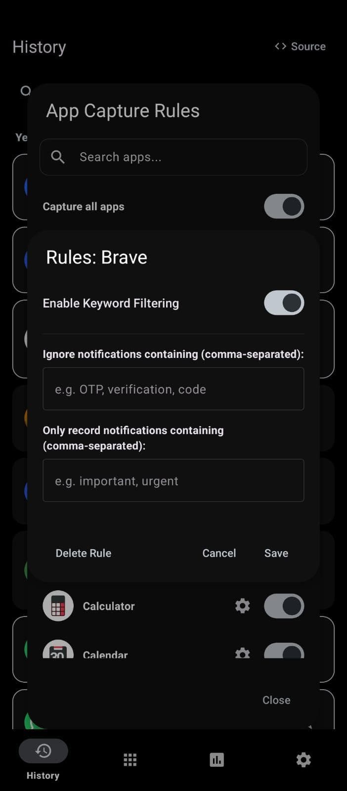 Скриншот 6 — Notification Vault