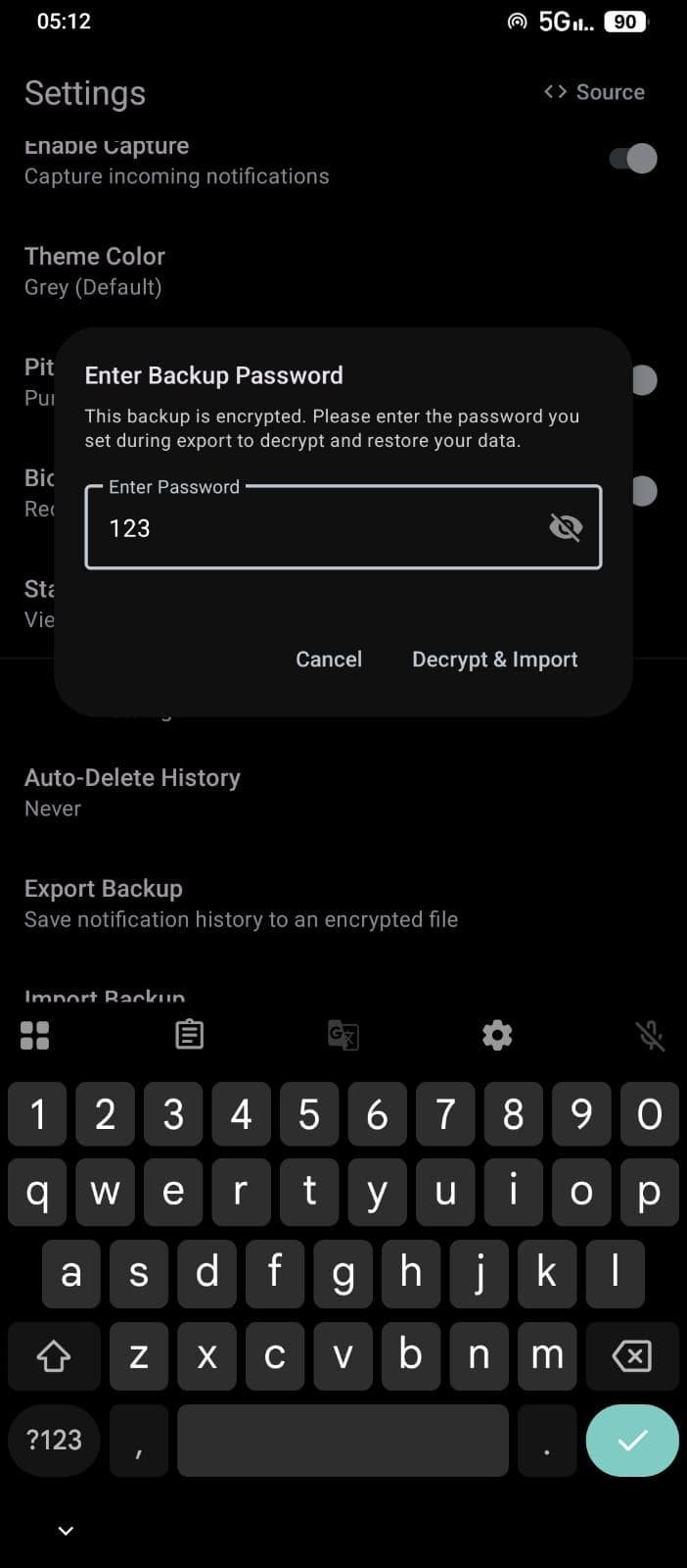 Скриншот 7 — Notification Vault