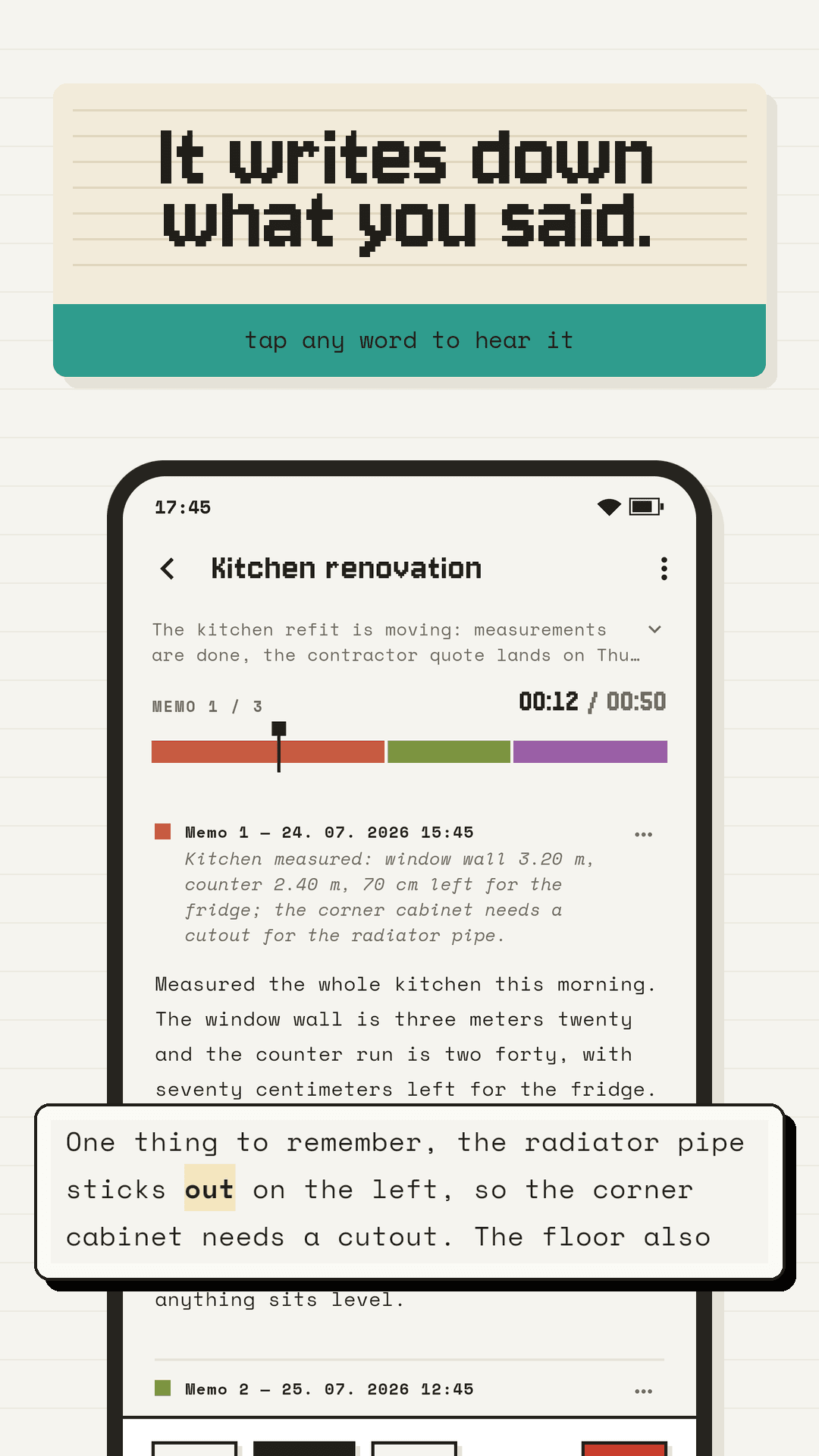 Скриншот 6 — Diktafon: Voice Memos on Tape