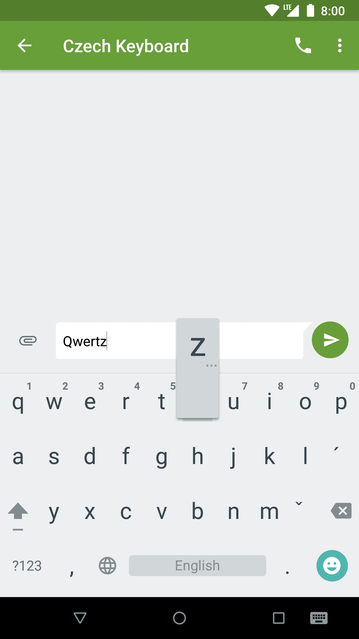 Скриншот 2 — Czech Diacritic Keyboard