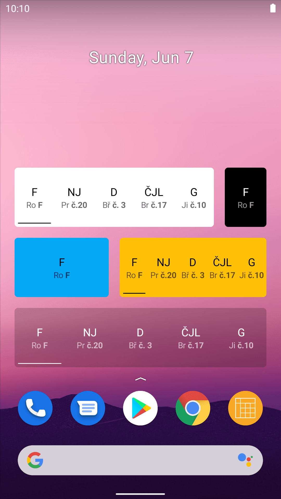 Скриншот 3 — Better Schedule (Bakaláři)