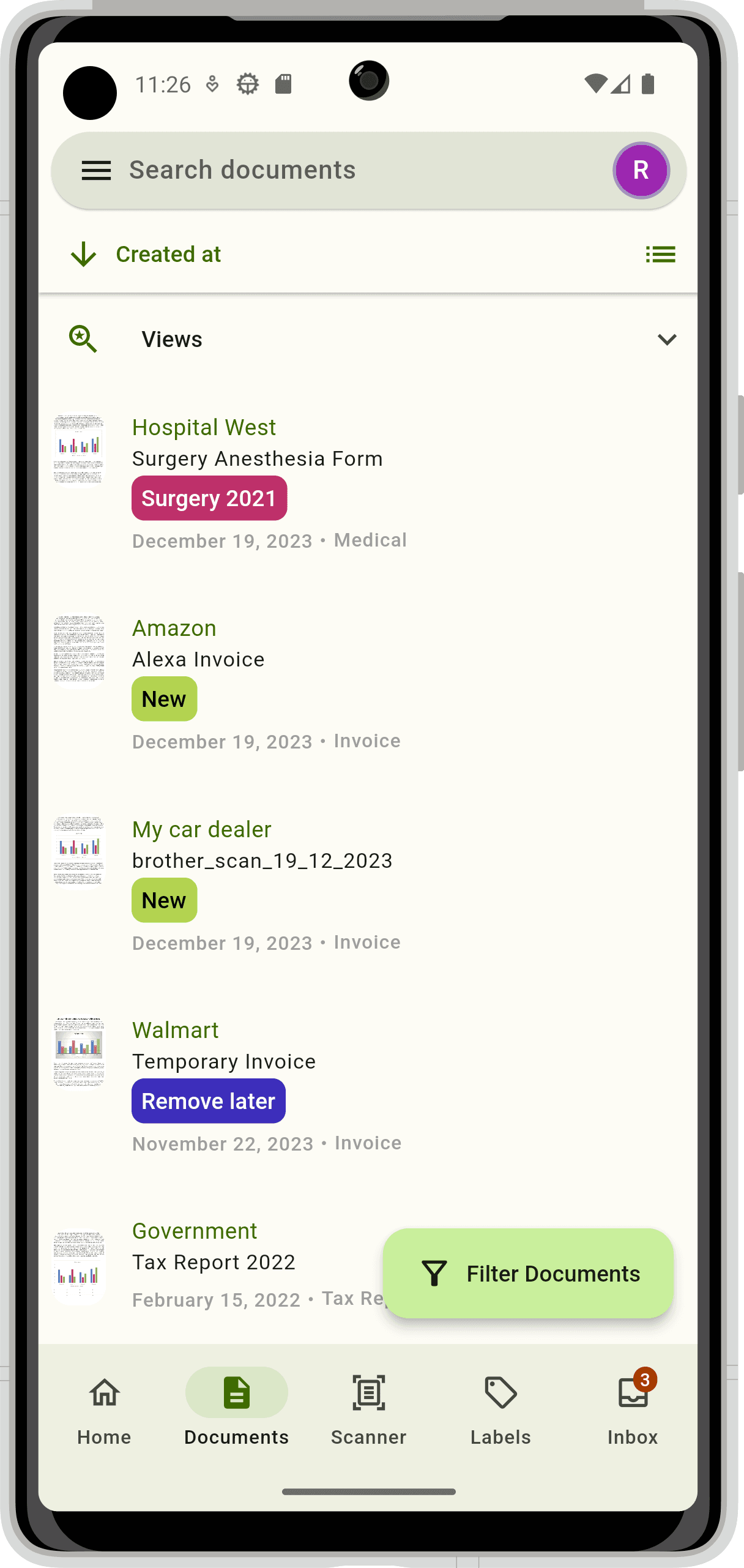 Скриншот 1 — Paperless Mobile