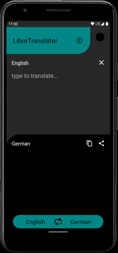 Скриншот 1 — LibreTranslator