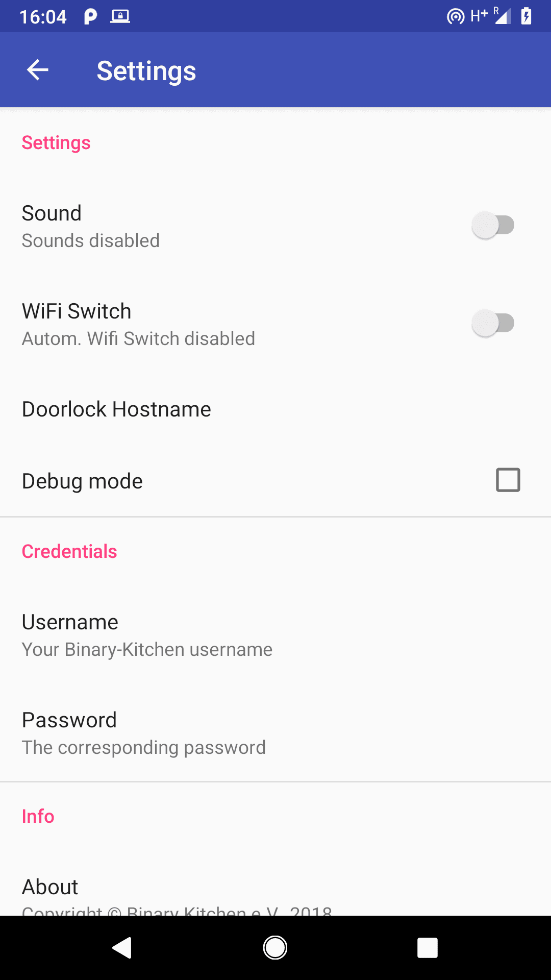Скриншот 3 — Binary Kitchen Doorlock