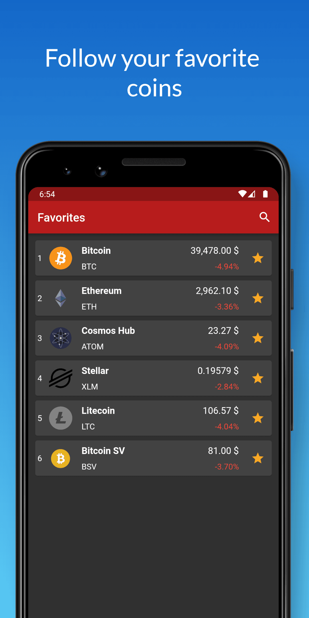Скриншот 2 — Crypto Prices