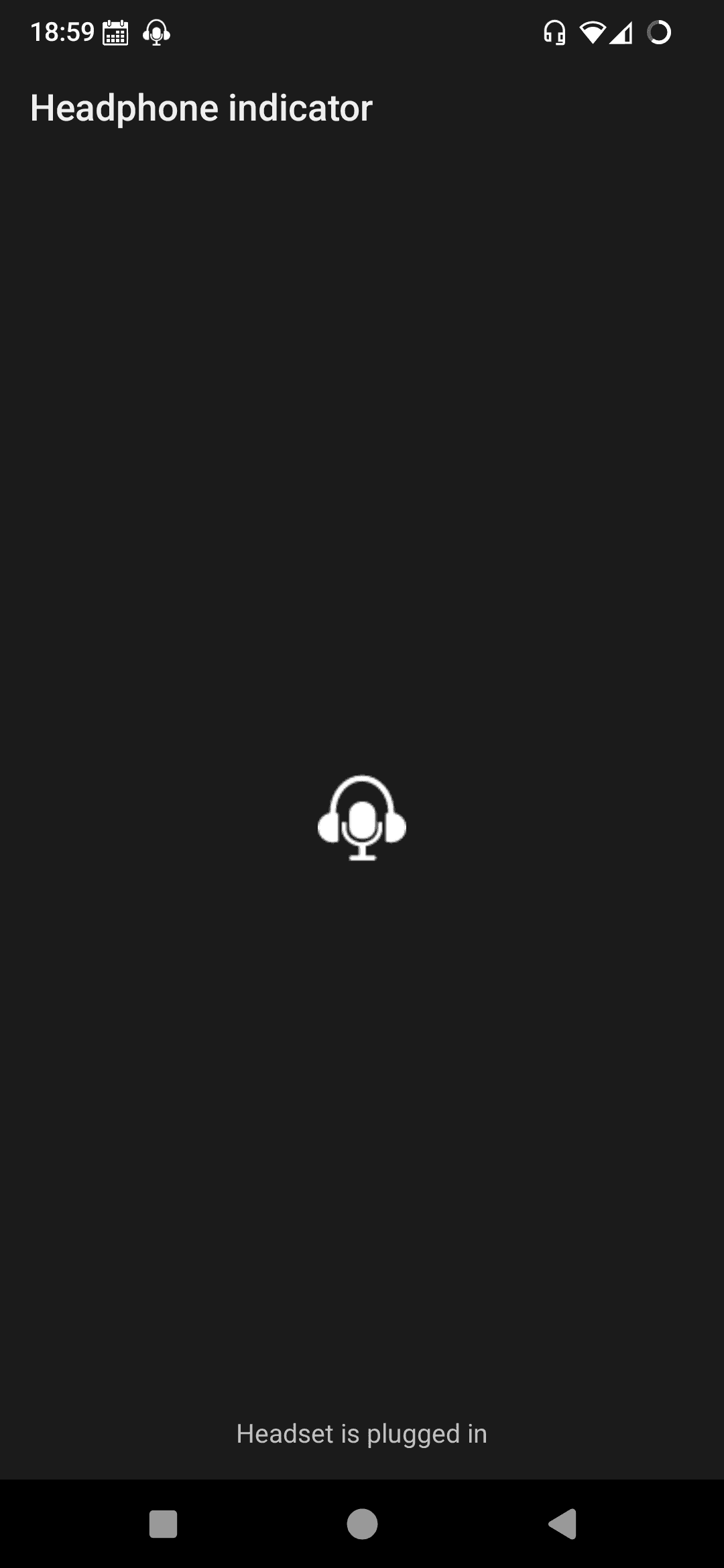 Скриншот 1 — Headphone indicator