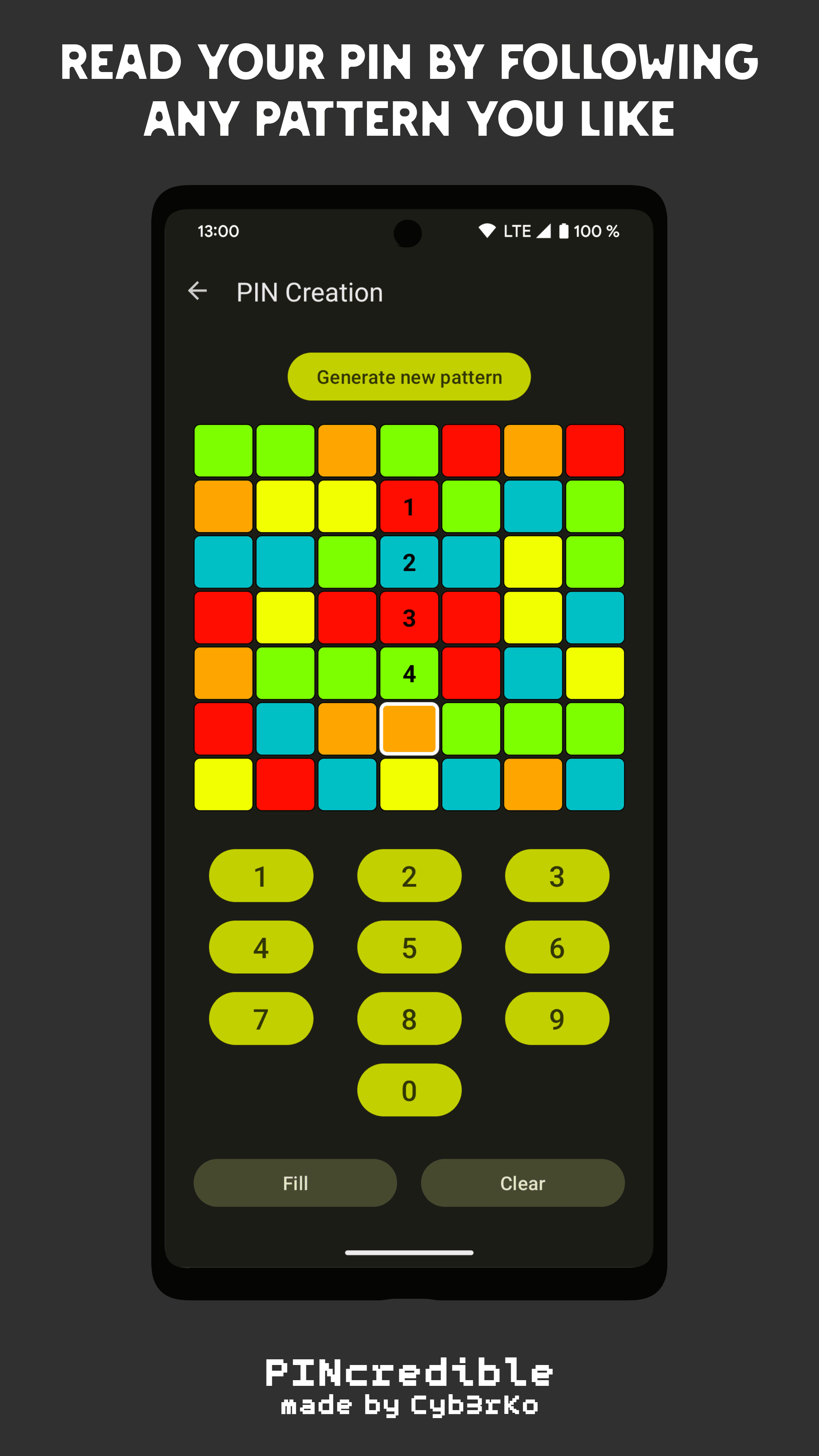 Скриншот 2 — PINcredible - Secure PIN vault