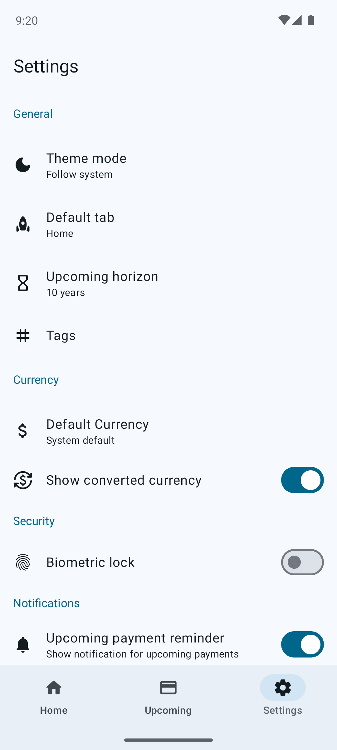 Скриншот 5 — Recurring Expense Tracker