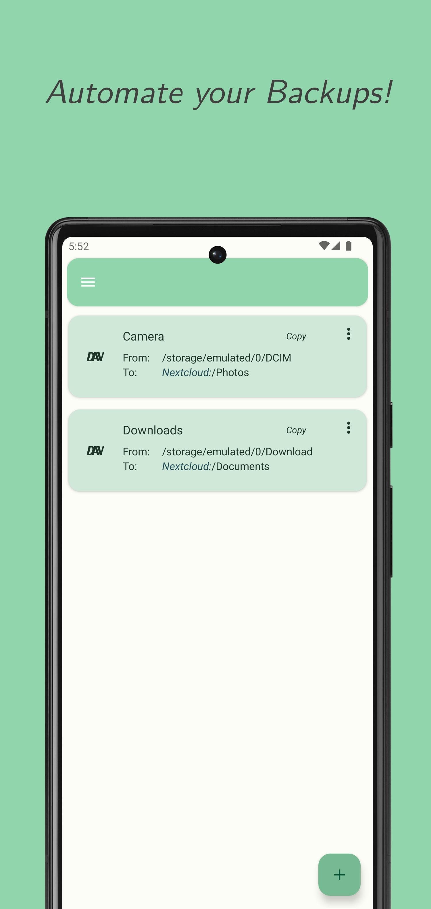 Скриншот 3 — Round Sync - Rclone for Android