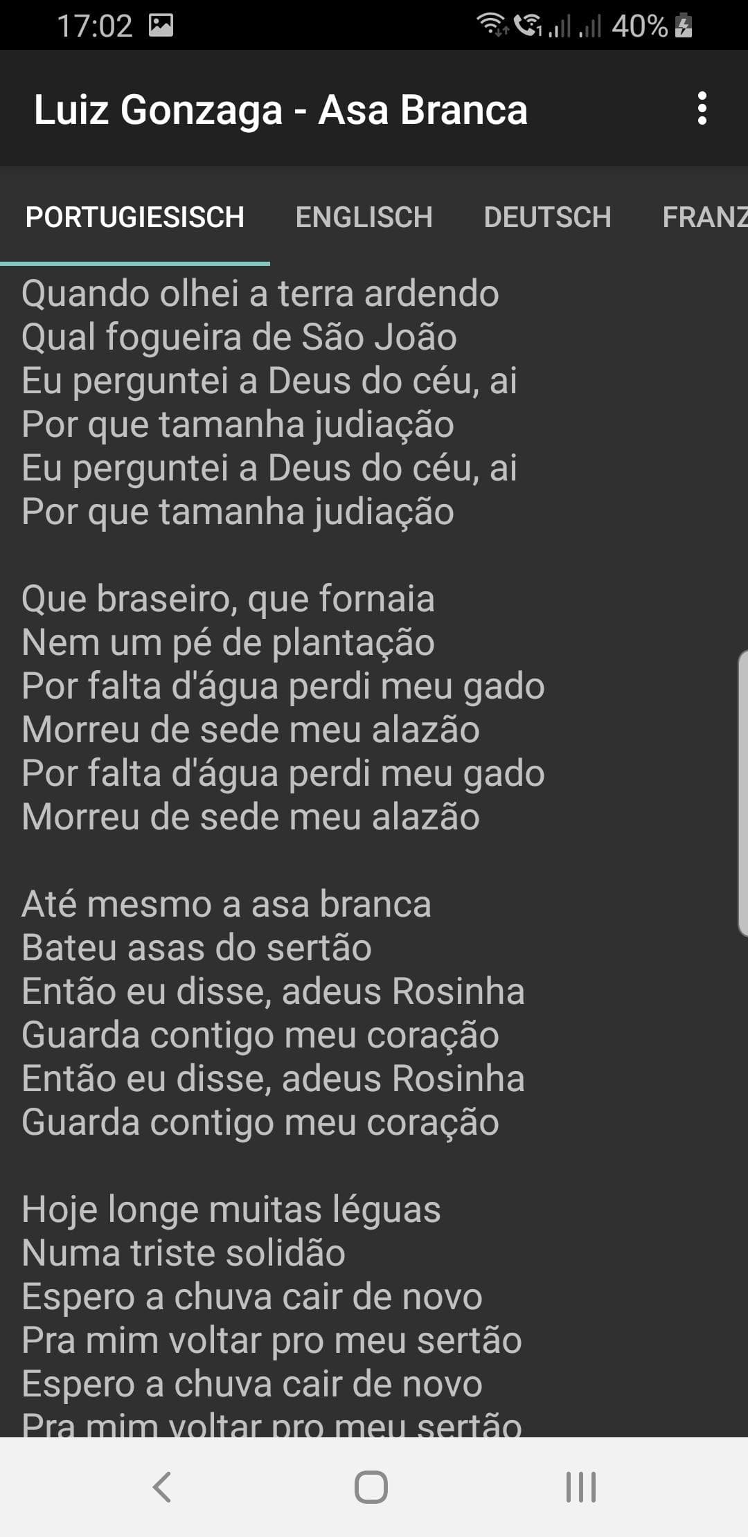 Скриншот 3 — Forro Lyrics