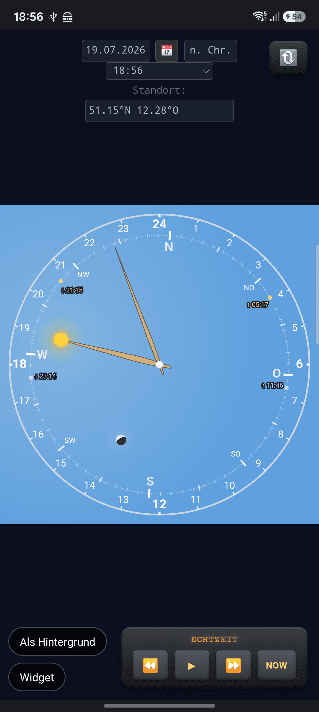 Скриншот 1 — AstroClock