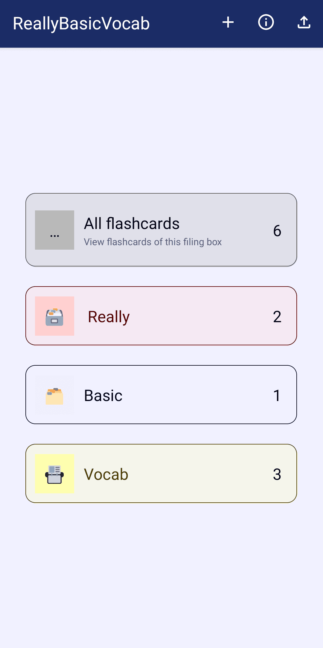 Скриншот 1 — Really Basic Vocab