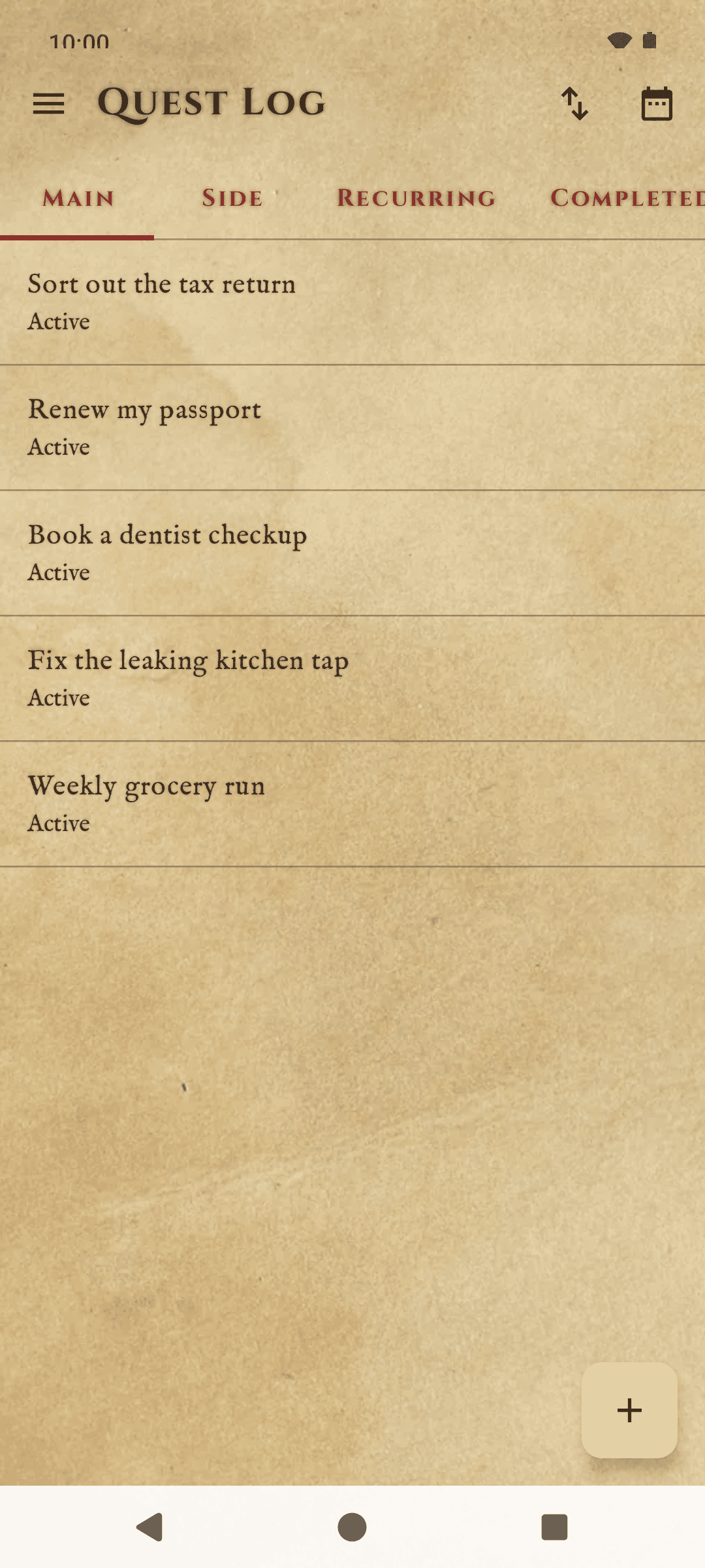 Скриншот 1 — Quest Log