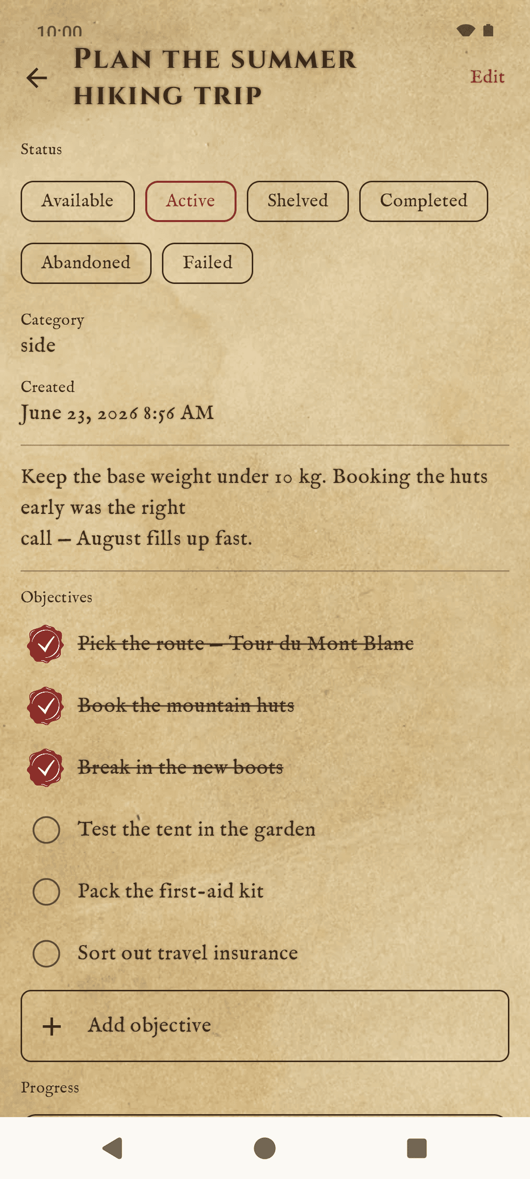 Скриншот 3 — Quest Log