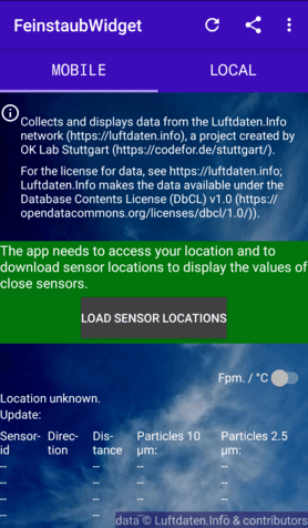 Скриншот 5 — FeinstaubWidget