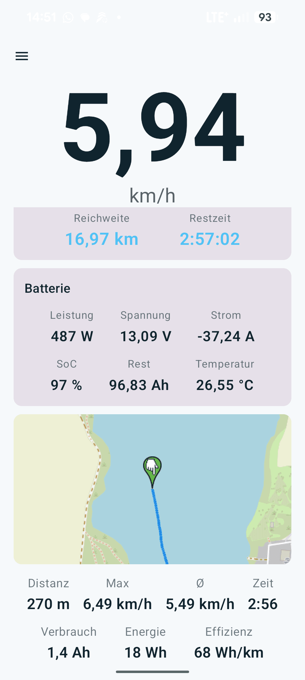 Скриншот 1 — BoatSpeedy