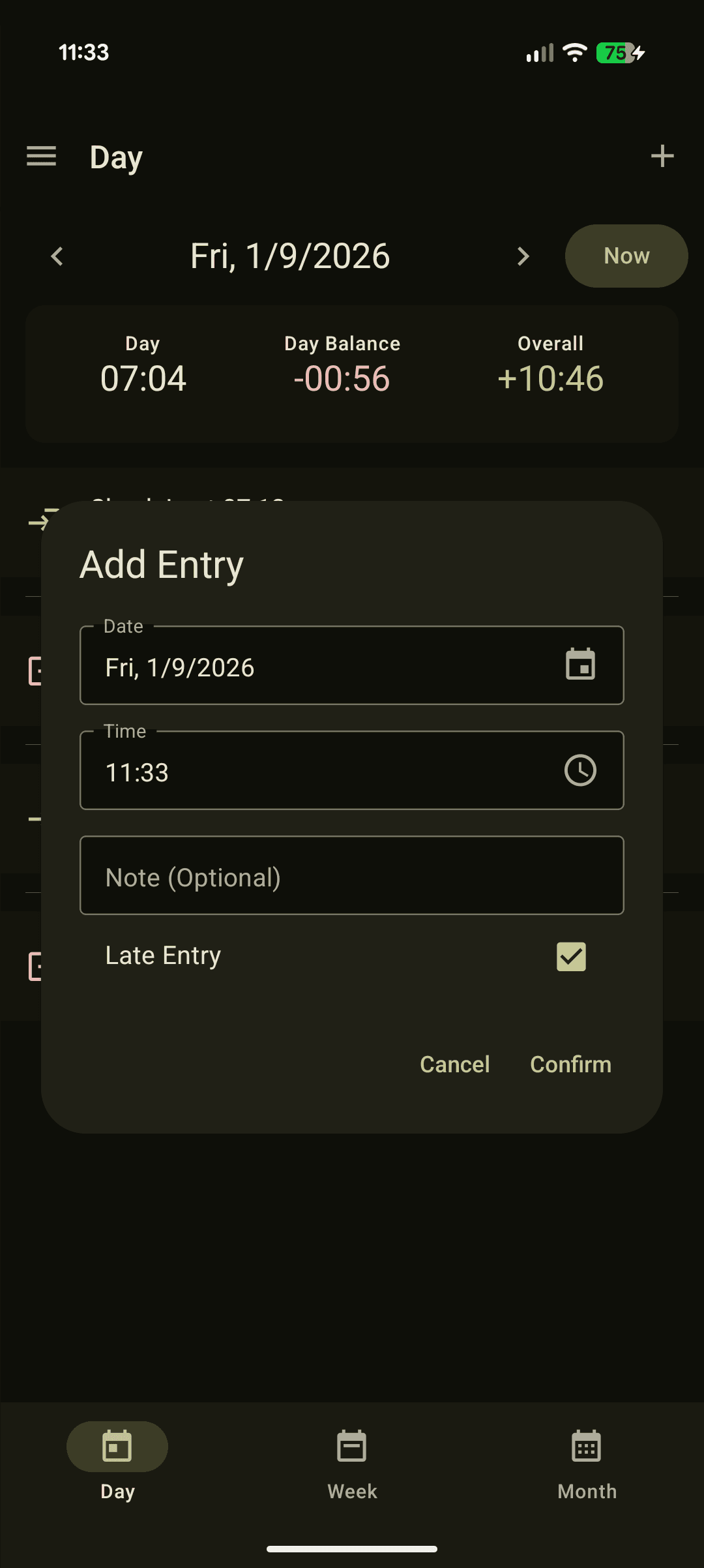 Скриншот 2 — time-tracking