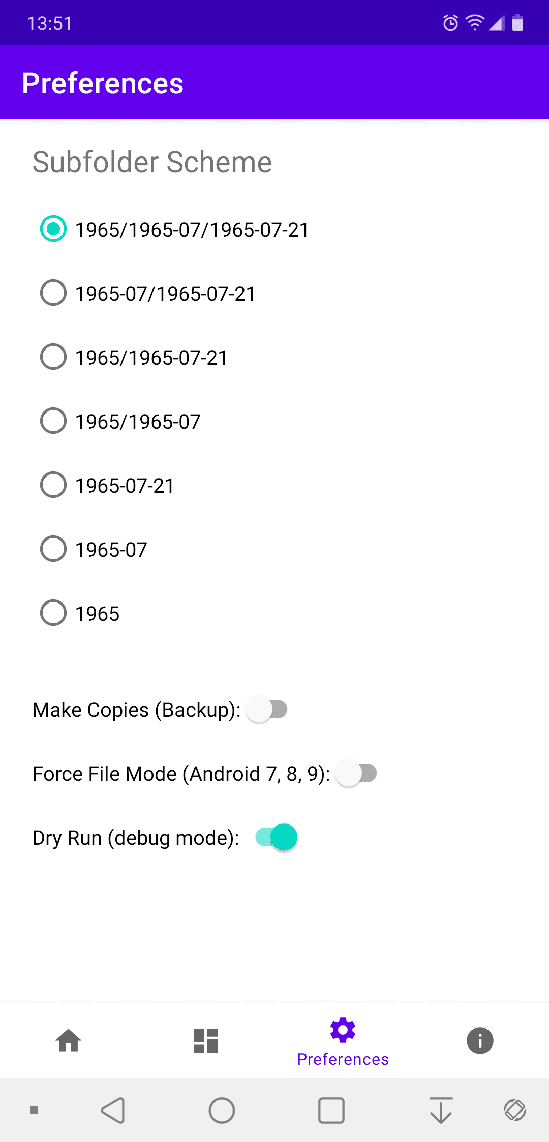 Скриншот 7 — Camera Date Folders