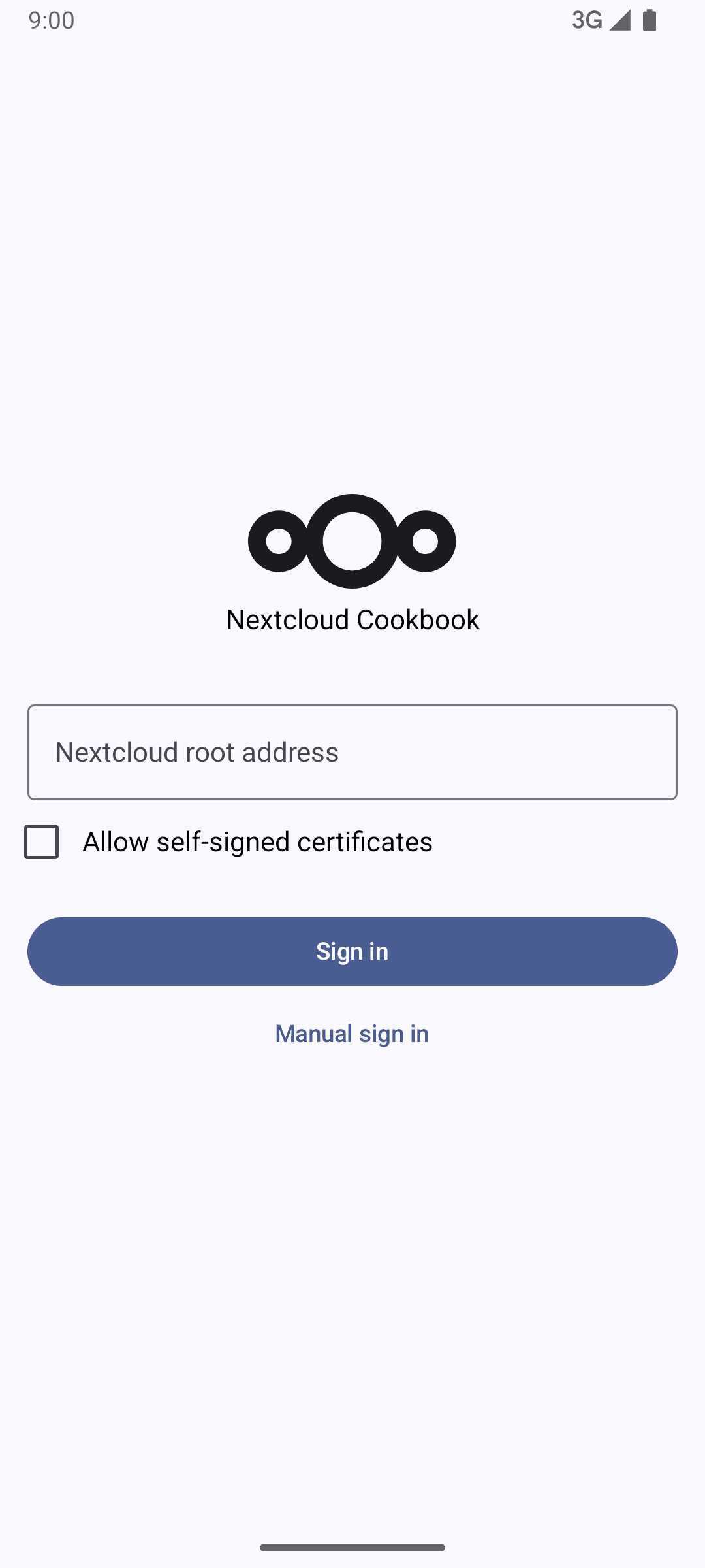 Скриншот 1 — Nextcloud Cookbook
