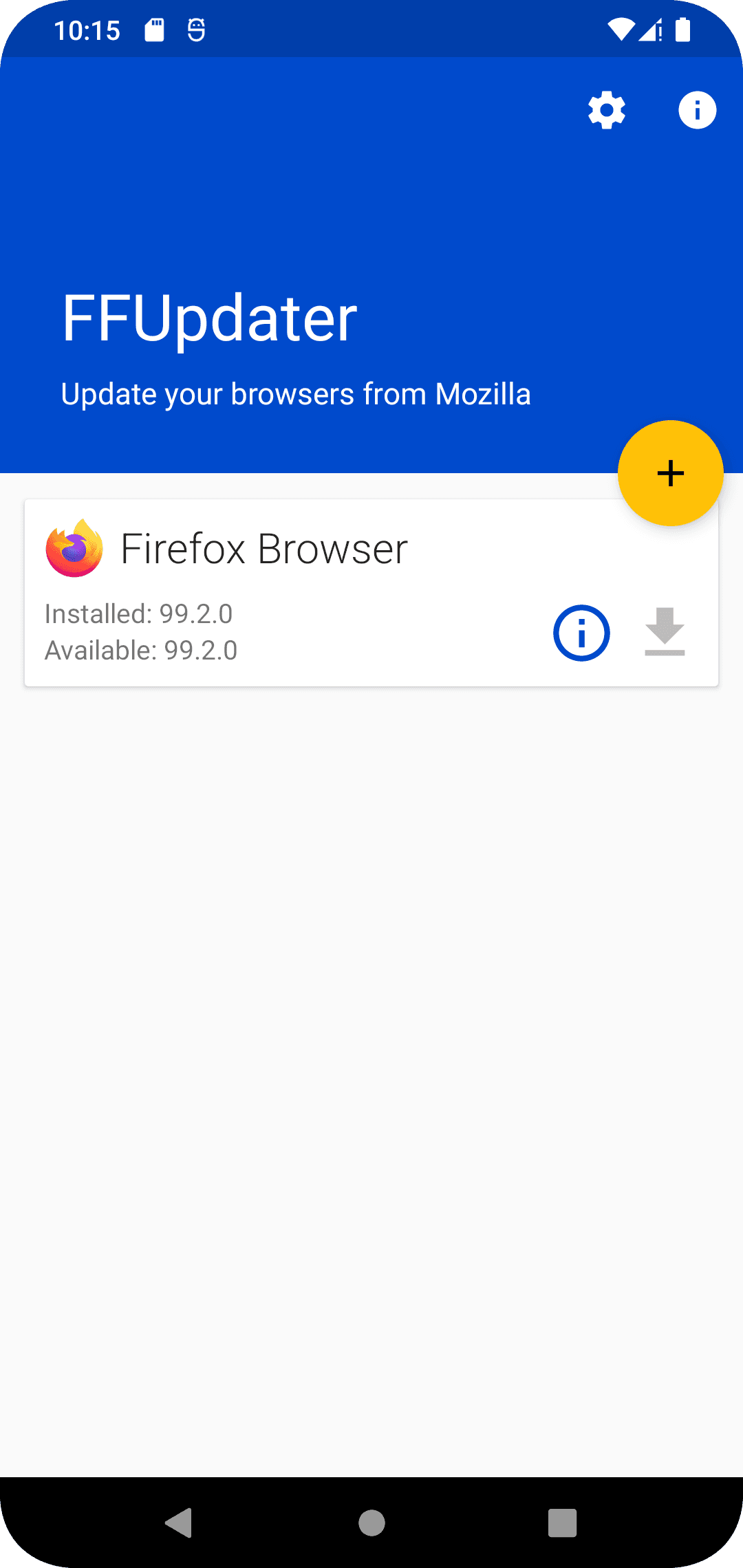 Скриншот 1 — FFUpdater