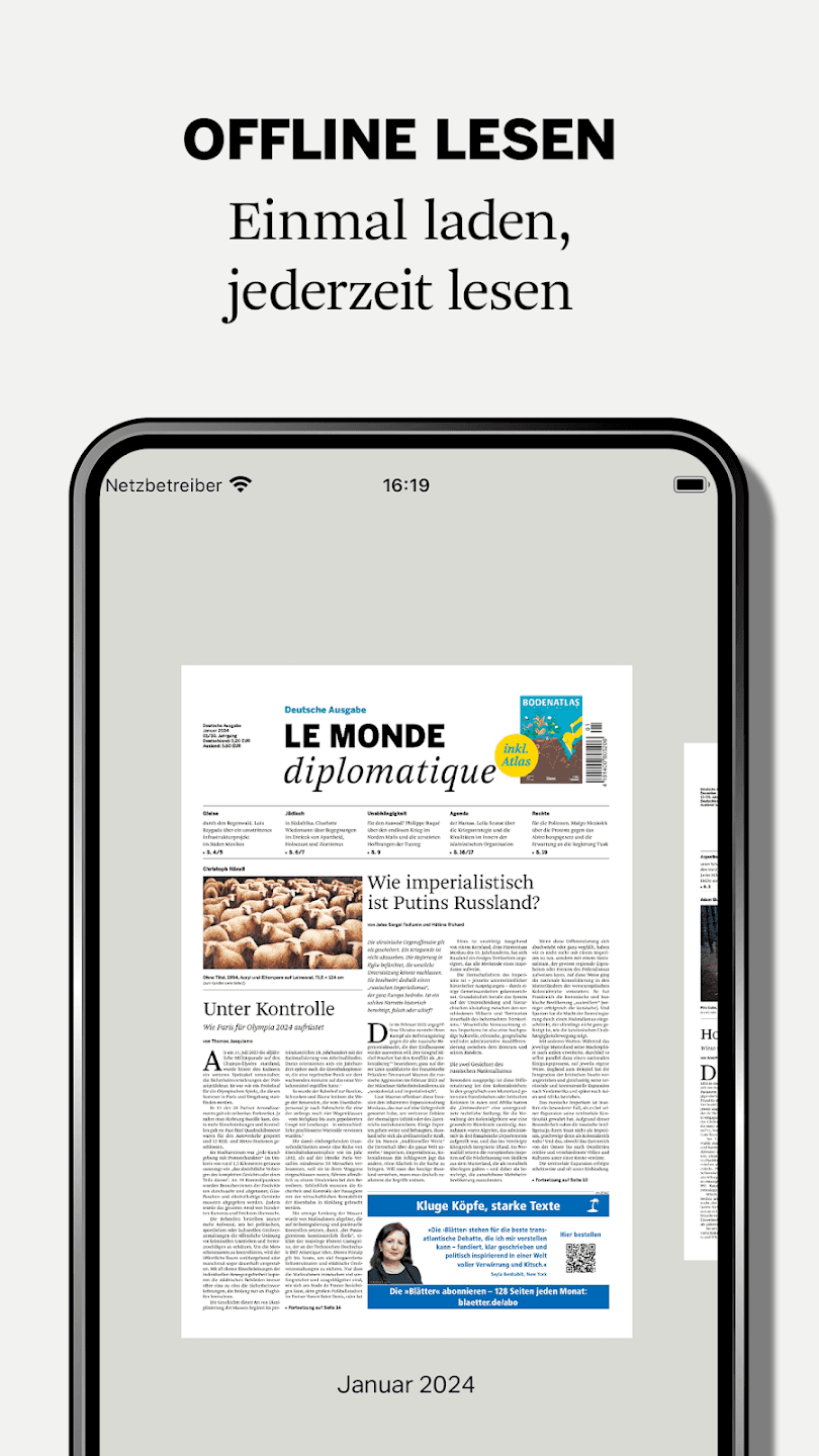 Скриншот 2 — LMd - Le Monde diplomatique DE